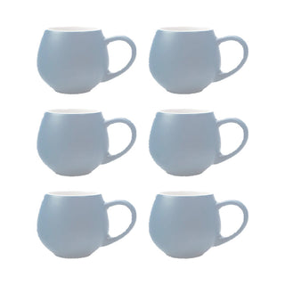 Maxwell&amp;Williams Set of 6 Mini Snug Tint Blue Coffee Cups