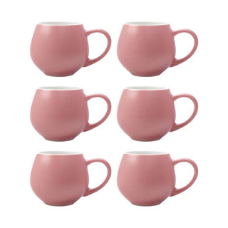 Maxwell&amp;Williams Set of 6 Mini Snug Tint Pink Coffee Cups