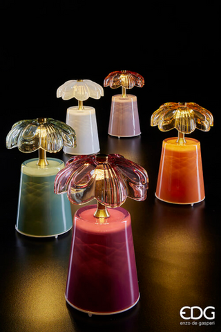 EDG Enzo De Gasperi Lampada da Tavolo Lily H17,5 cm Sage