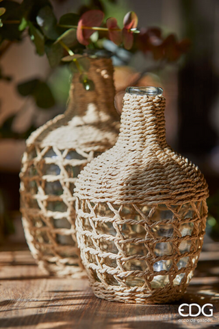 EDG Enzo De Gasperi Vaso Rete Bottiglia H25 D16,5 cm