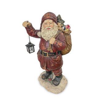 Andrea Bizzotto Decoro Babbo Natale con Sacco Regali e Lanterna H82
