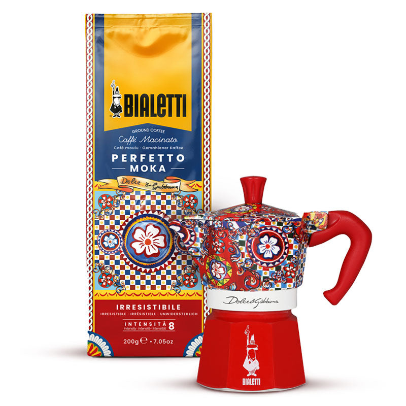 Bialetti Moka Express Cups with Tin Can and Dolce&Gabbana