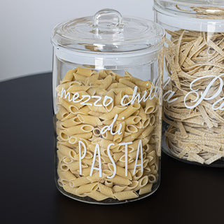 Simple Day Jar Half a kilo of pasta in glass 12x20 cm