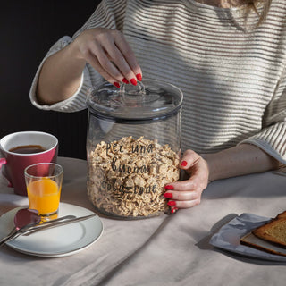 Simple Day Jar For A Good Breakfast 12x20 cm