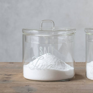 Simple Day Barattolo Sale Fino in Vetro 12x13 cm New