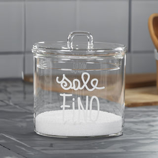 Simple Day Fine Salt Glass Jar 12x13 cm