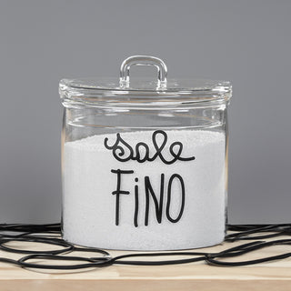 Simple Day Salt Glass Jar 12x13 cm