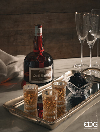 EDG Enzo De Gasperi Rundes Facettiertes Glas 65 ml