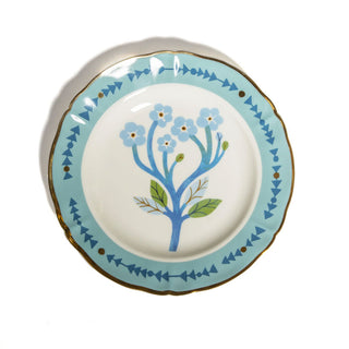 Bitossi Home Blue porcelain dessert plate 20.5 cm