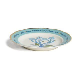 Bitossi Home Blue porcelain dessert plate 20.5 cm