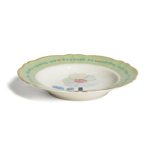Bitossi Home Botanica Verde Soup Plate in porcelain 23 cm