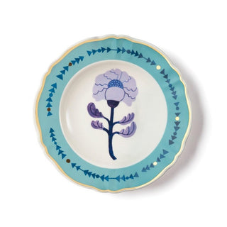 Bitossi Home Blue porcelain soup plate 23 cm