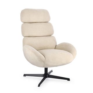 Andrea Bizzotto Poltrona Girevole Violante Bianco Perla