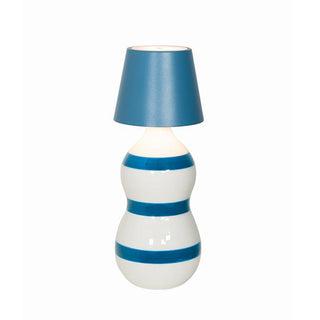 Saffron Lido Ceramic Bottle 82cl Blue Stripes