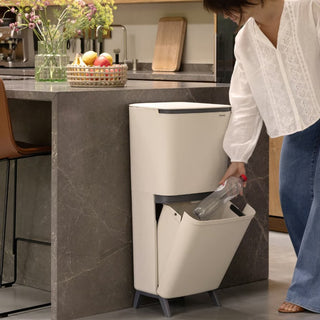 Brabantia Pattumiera Recycle Bin SortUp Hi 10+10+25 lt Soft Beige