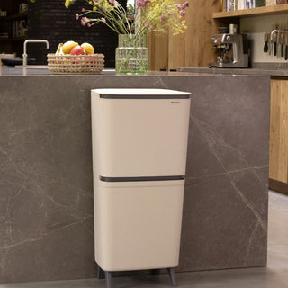 Brabantia Pattumiera Recycle Bin SortUp Hi 10+10+25 lt Soft Beige