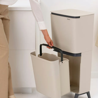 Brabantia Pattumiera Recycle Bin SortUp Hi 10+10+25 lt Soft Beige