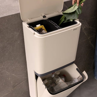 Brabantia Pattumiera Recycle Bin SortUp Hi 10+10+25 lt Soft Beige