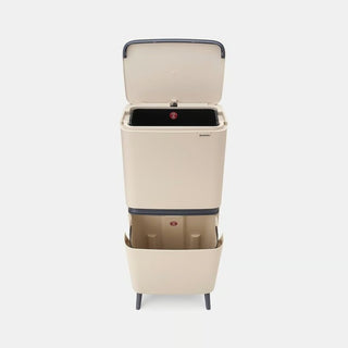 Brabantia Pattumiera Recycle Bin SortUp Hi 20+25 lt Soft Beige