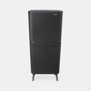Brabantia Pattumiera Recycle Bin SortUp Hi 10+10+25 lt Dark Grey