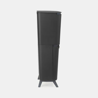 Brabantia Pattumiera Recycle Bin SortUp Hi 10+10+25 lt Dark Grey