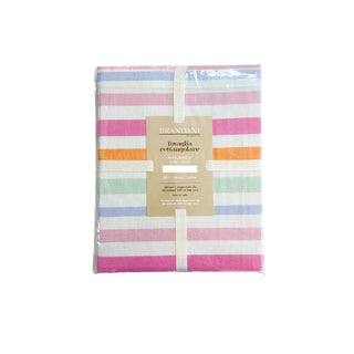 Brandani Polline Striped Cotton Tablecloth 160x300 cm