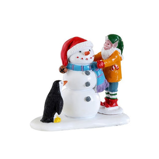 Lemax Set of Christmas Characters Building a Snowman
