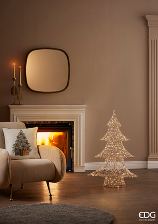 EDG Enzo De Gasperi Decoro Albero Led Pearls 960 Microled H120 CM