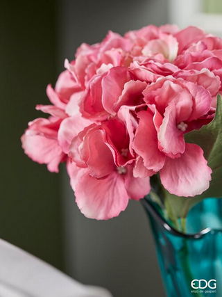 EDG Enzo De Gasperi Set of 4 Hydrangea Branches Olis Shaded Pink H 45 cm