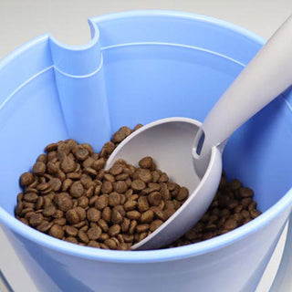 United Pets Secchiello Porta Crocchette Crock Semi Ermetico con Paletta Azzurro