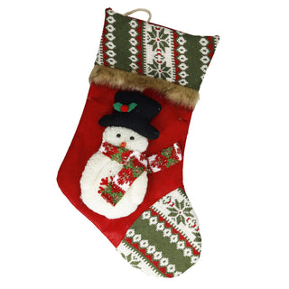 Brandani Calza Pupazzo di Neve 30x46 cm Rosso