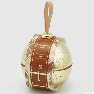 EDG Enzo De Gasperi Zimtglas-Kugelkerze D12 cm