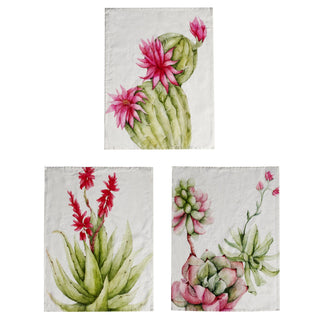 Simple Day Set 3 Tea Towels New Succulent Plants 50x68 cm
