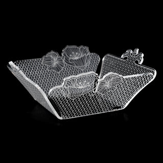 Vesta Le Jardin Bread Basket in Acrylic Crystal