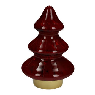 Lámpara de árbol de Navidad Tognana Al. 21 cm de cristal rojo