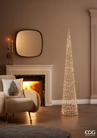 EDG Enzo De Gasperi Albero Led Pearls Cono 960 Microled H180 D34 cm