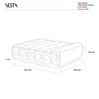 Vesta Tray with Lavette Like Water