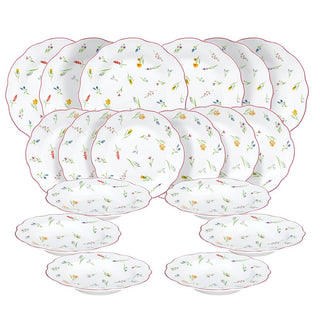 Tognana Millefiori Cappettata Dinnerware Set 18 Pieces in Porcelain