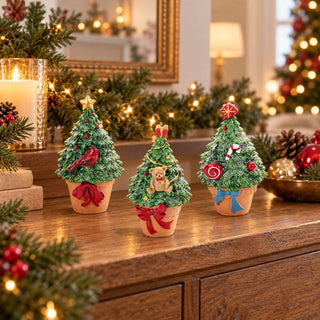 Nuvole Di Stoffa Set 3 Decorazioni Albero di Natale 11,5 cm