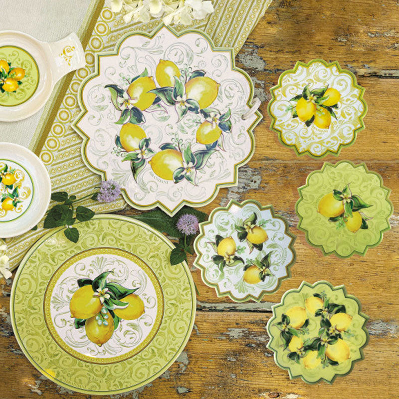 Ciotola Coppa Limoni BRANDANI In Porcellana - Diametro 31,5 Cm, Adatta Per Microonde - Foto 4