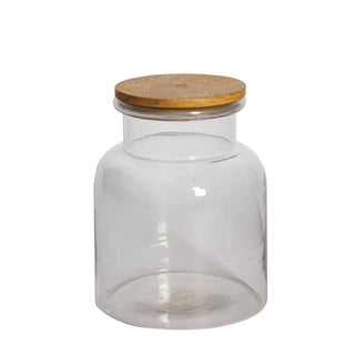 Chehoma Glass Jar with Wooden Lid 17×14 cm