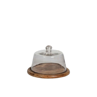 Chehoma Tray with Glass Bell 18x25 cm