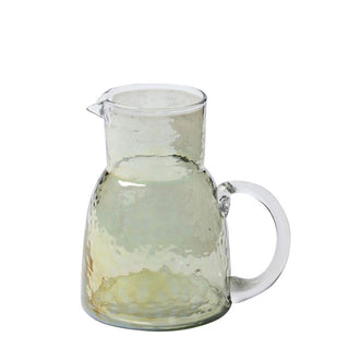 Chehoma Hammered Rivage Glass Pitcher