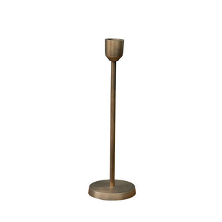 Chehoma Golden Candle Holder L in Aluminum 26x9 cm