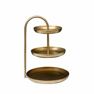 Chehoma 3 Tier Brass Cake Stand 30x21 cm