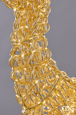 EDG Enzo De Gasperi Decoro Renna Curly Microled H100 cm