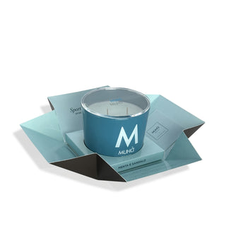 Muhà Glass Candle 270g Mint and Sandalwood