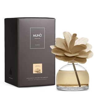 Muhà Air Freshener Flower Diffuser Vanilla and Pure Amber 200ml