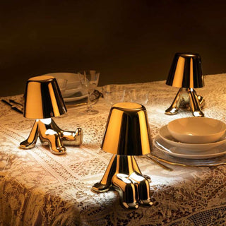 Lámpara de mesa Qeeboo Golden Brothers Tom