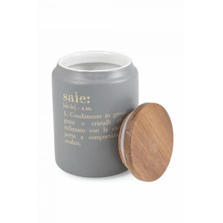 Villa D'Este Victionary Salt Jar with Bamboo Lid 800 ml